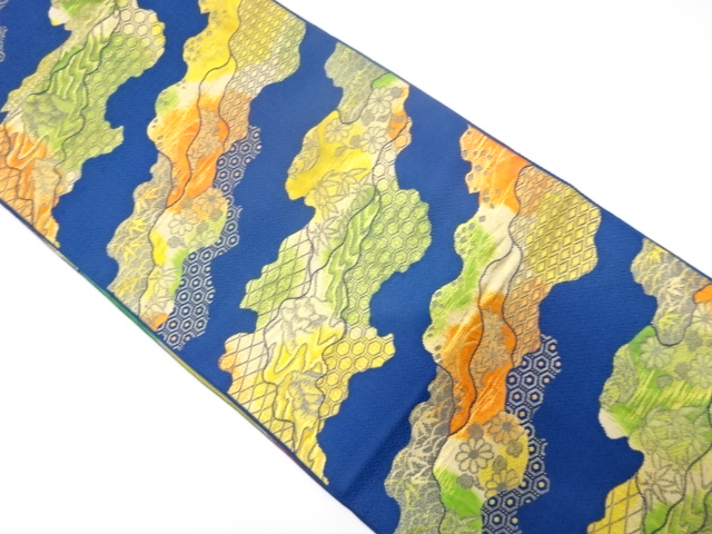 JAPANESE NAGOYA OBI / WOVEN MICHINAGADORI